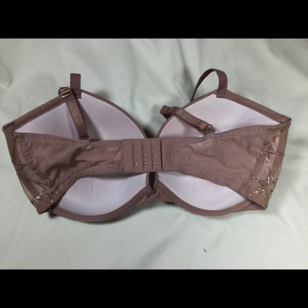 Victoria's Secret Rose Gold Star Embroidered Push-Up Bra - Picture 5 of 7